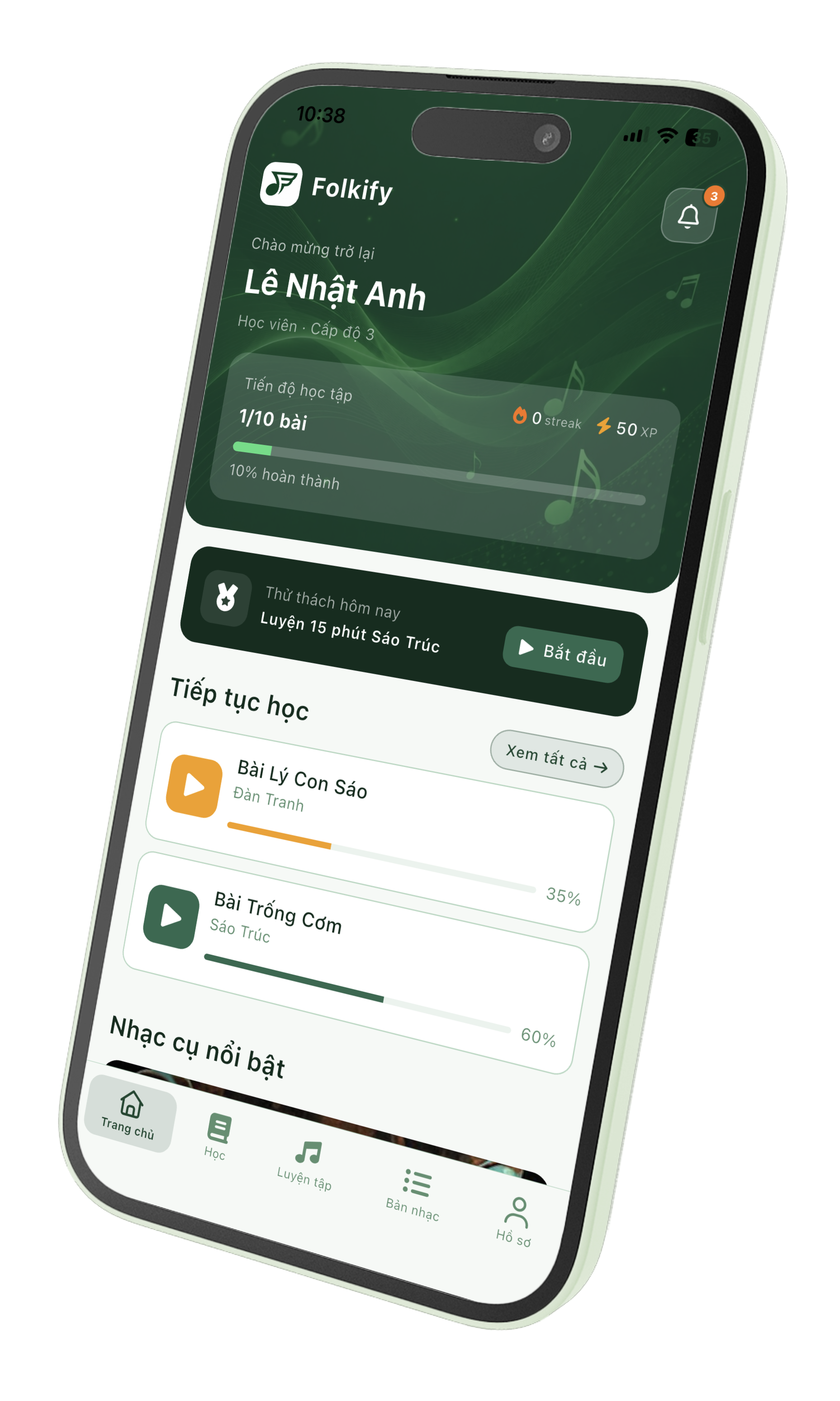 Folkify app mockup